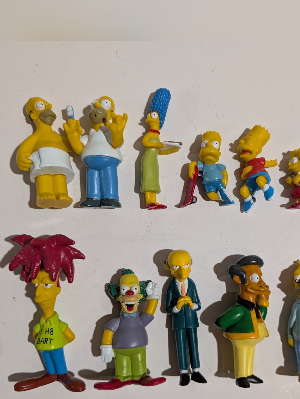 The Simpsons 12 Piece Gift Collection Set  Figures 1990's Fox Vivid Imagination